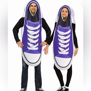Adult couple sneaker costume.
